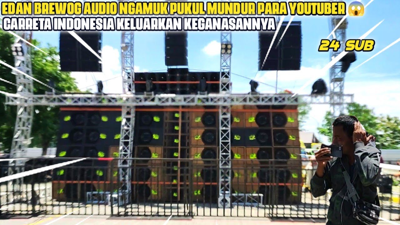 EDAN😱‼️BREWOG AUDIO PUKUL MUNDUR YOUTUBER NGAMUK 24 SUBWOOFER BATTLE BERSAMA AEROMAX COLOMADU SOLO