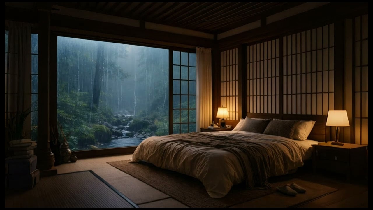 4K Deep Focus Relaxation Instrumental Lofi Calming Peaceful Ambient Music for Work Study and Sleep 🛌