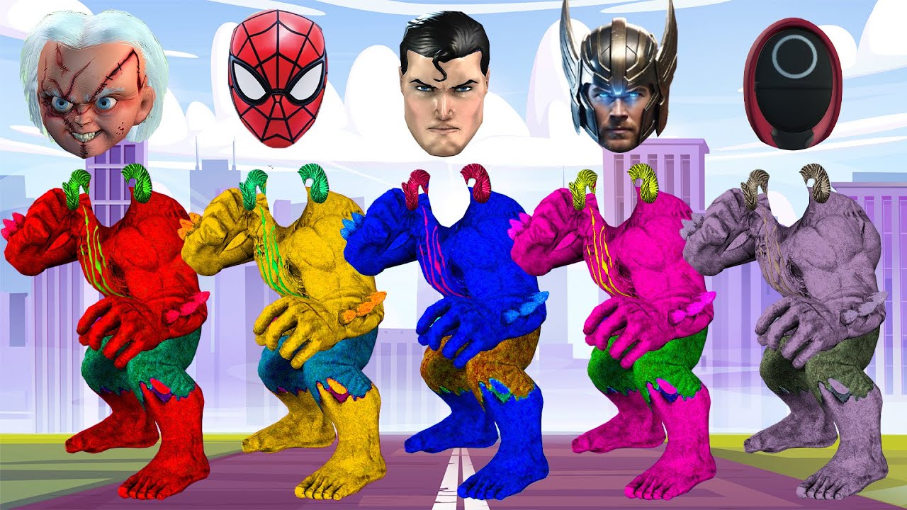 TEBAK GAMBAR TOP SUPERHERO | SPIDERMAN, SUPERMAN, THOR, CHUCKY, AMONG US