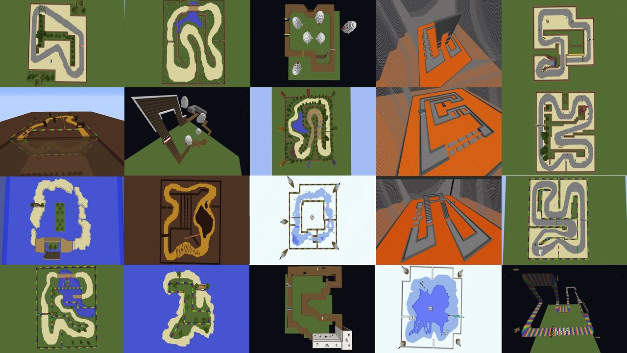 Super Mario Kart in Minecraft [All Tracks]