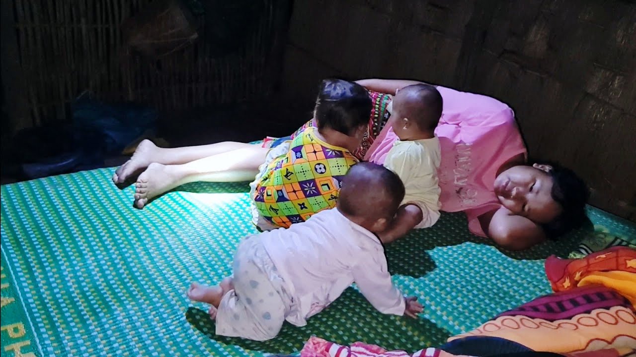 She is very strong to protect her children when they sleep without their father