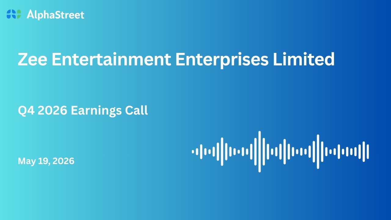 Конференц-звонок Zee Entertainment Enterprises Ltd по финансовым результатам за 4 квартал 2025&ndash;20...