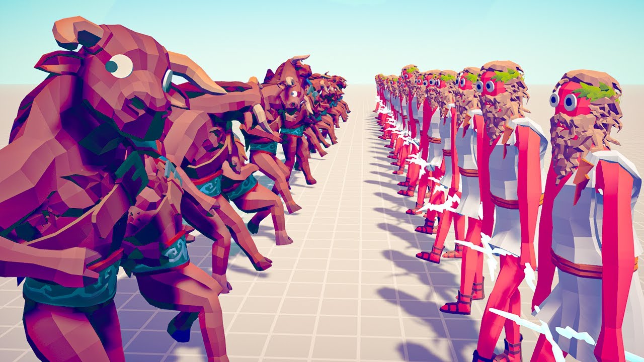 50x MINOTAUR 👹 VS ⚔️ 50x EVERY TEAM BOSS / Totally Accurate Battle Simulator ( TABS )
