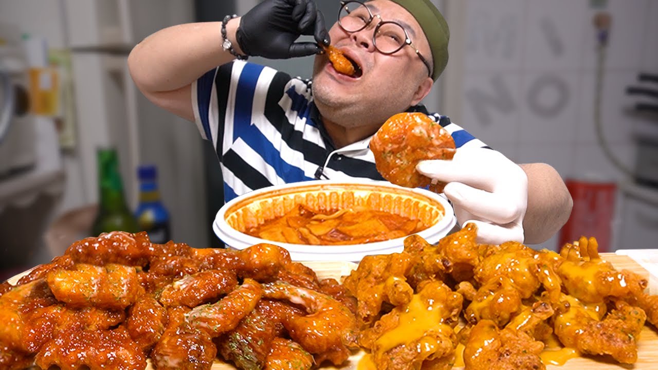 치맥은 기본! 치킨 X 새우의 콜라보│Chicken and beer_Shrimp Mukbang Eatingshow