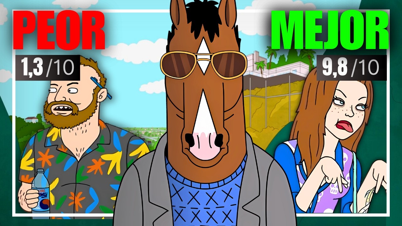 Vi los 3 CAPITULOS PEOR y MEJOR CALIFICADOS de BOJACK HORSEMAN