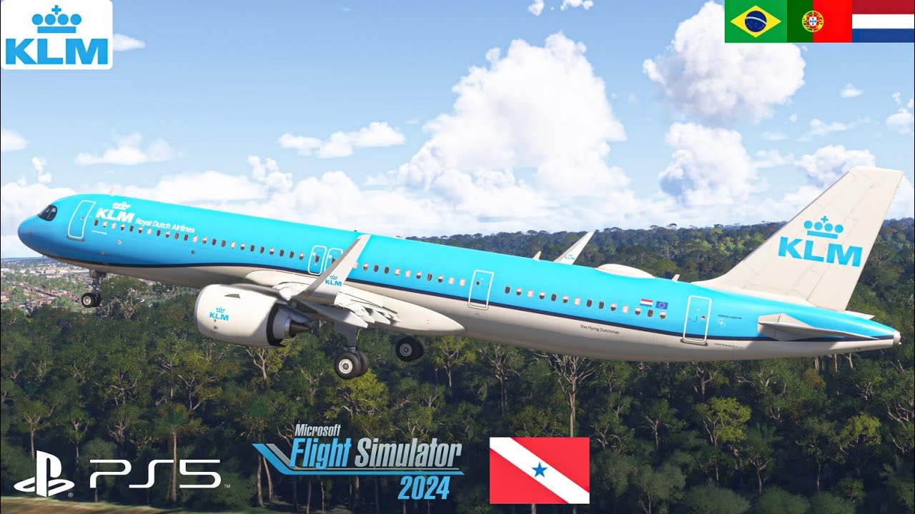 MFS 2024 FULL FLIGHT - Belém x Lisboa x Amsterdam - KLM Airbus A321neo