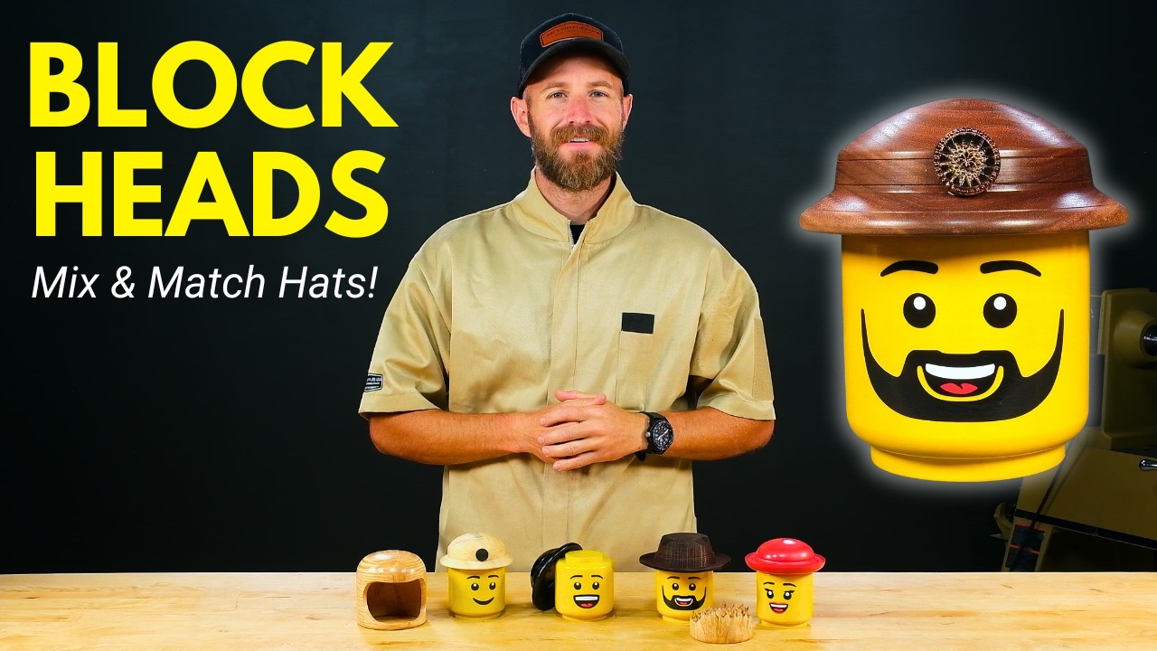 Turning a Wooden Block Head