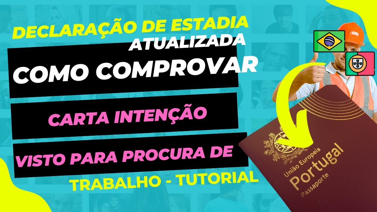 Declaração VFS 200% Liberado - TUTORIAL DO ZERO - Visto de Procura trabalho e a estadia #portugal