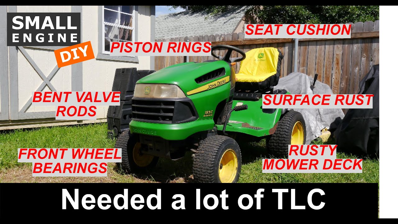 John Deere 155C плохо заводился и нуждался в некотором уходе.