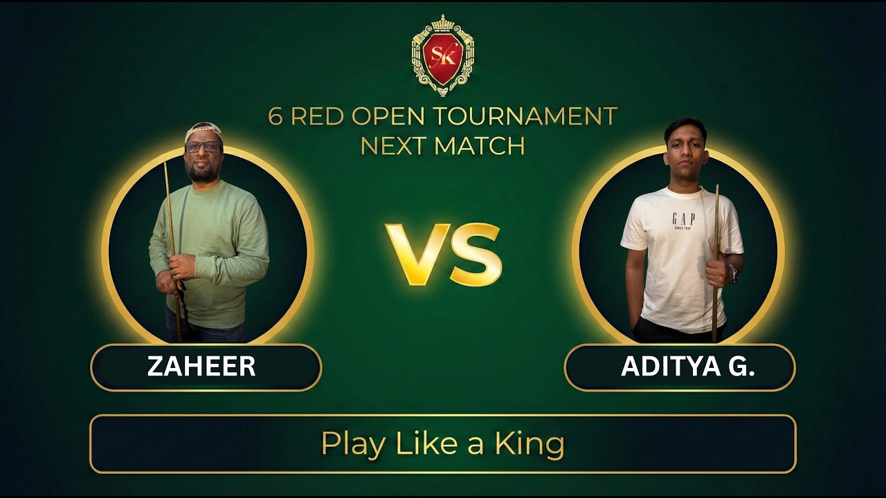 Snooker King 6 Ball Open Tournament | LIVE MATCH | DAY 1 TABLE 2 (6:00 PM Match)