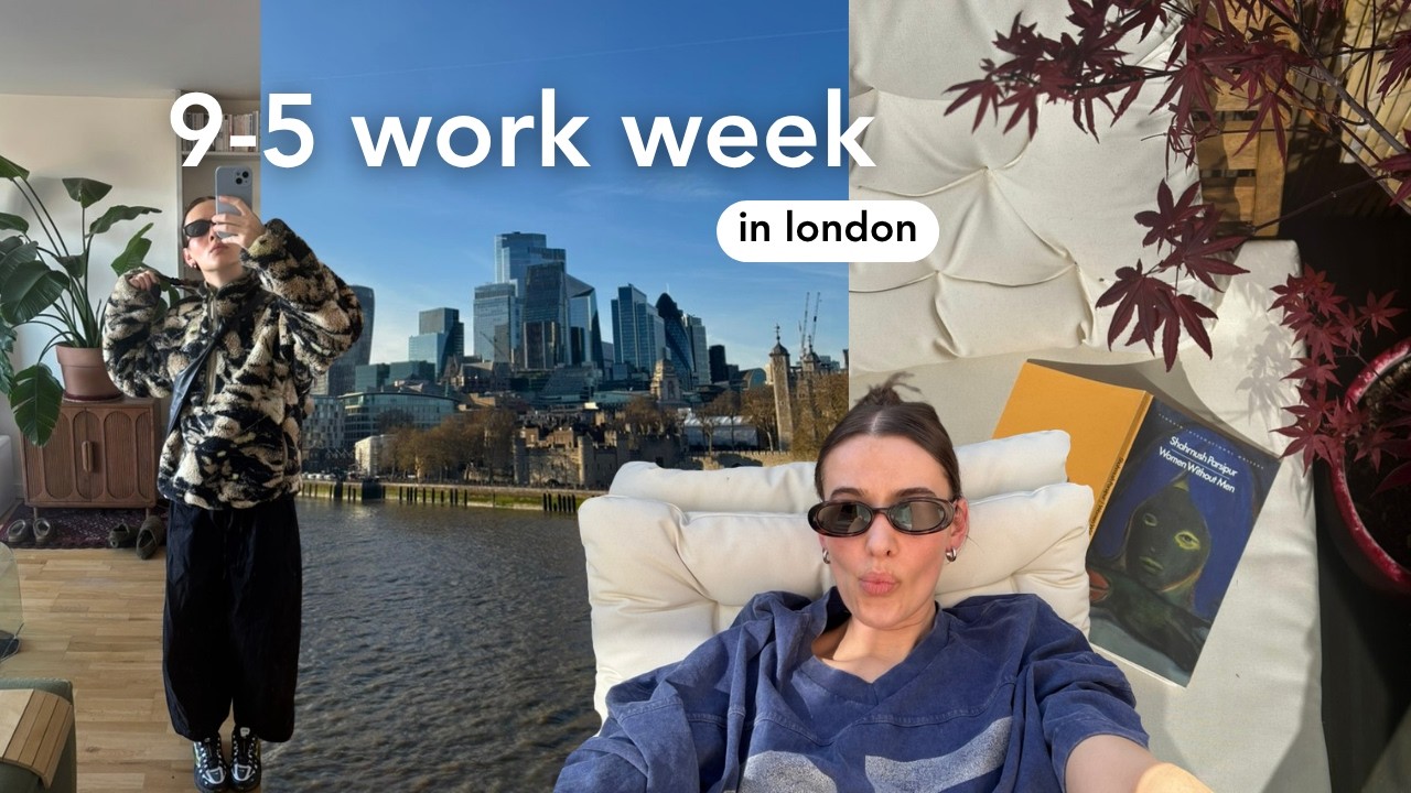 a busy week in my life working 9-5 in london | finding calm in books, nature & small routines