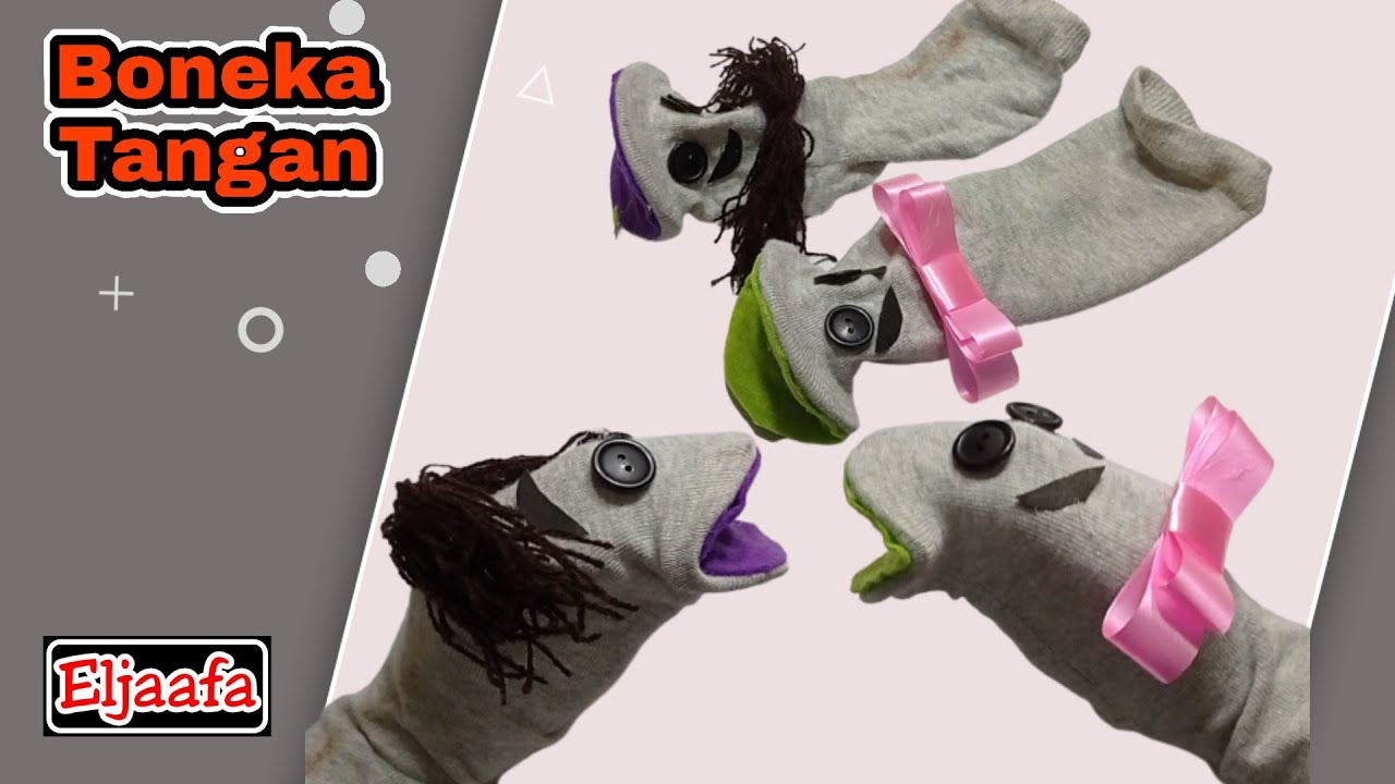 Tutorial Membuat Boneka Tangan dari Kaos Kaki Bekas