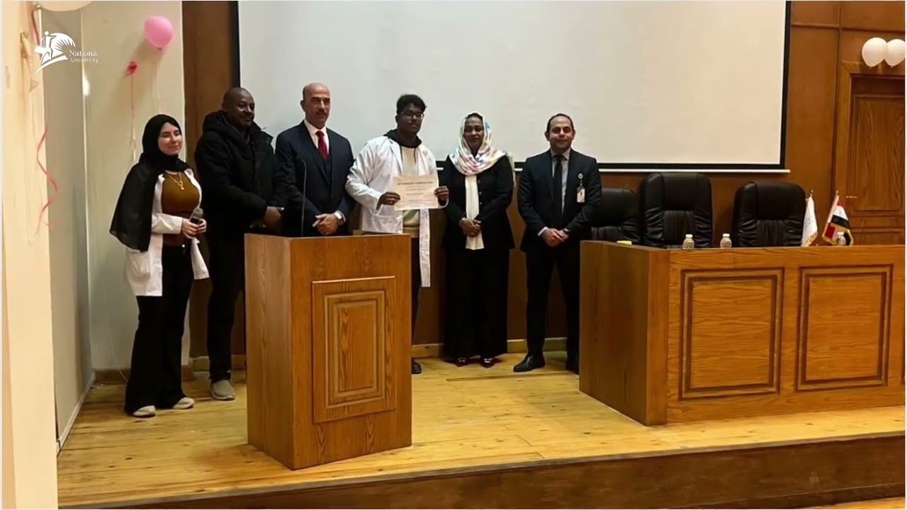 فعاليات اليوم الختامي لتدريب طلاب الصيدلة السريرية – الجامعة الوطنية بمركز القاهرة