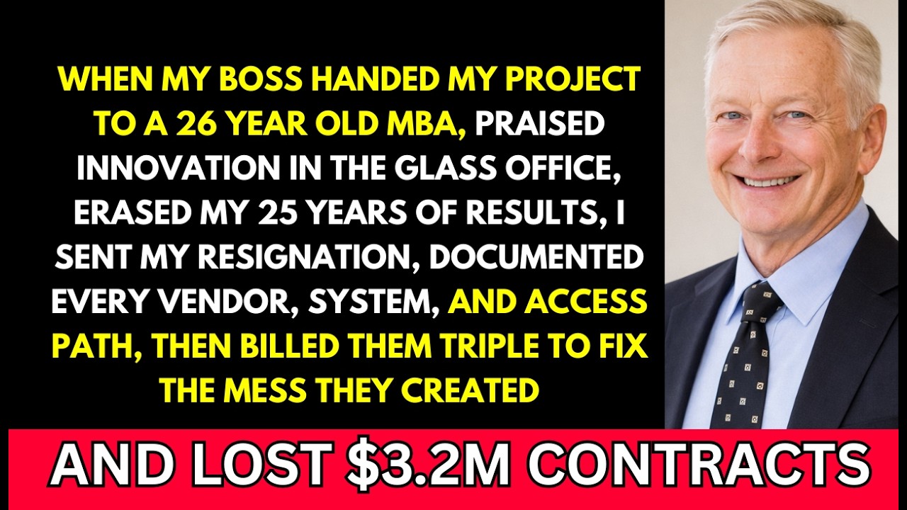 I HANDED MY BOSS A $3.2 MILLION LESSON WHEN HE GAVE MY PROJECT TO A 26-YEAR-OLD MBA