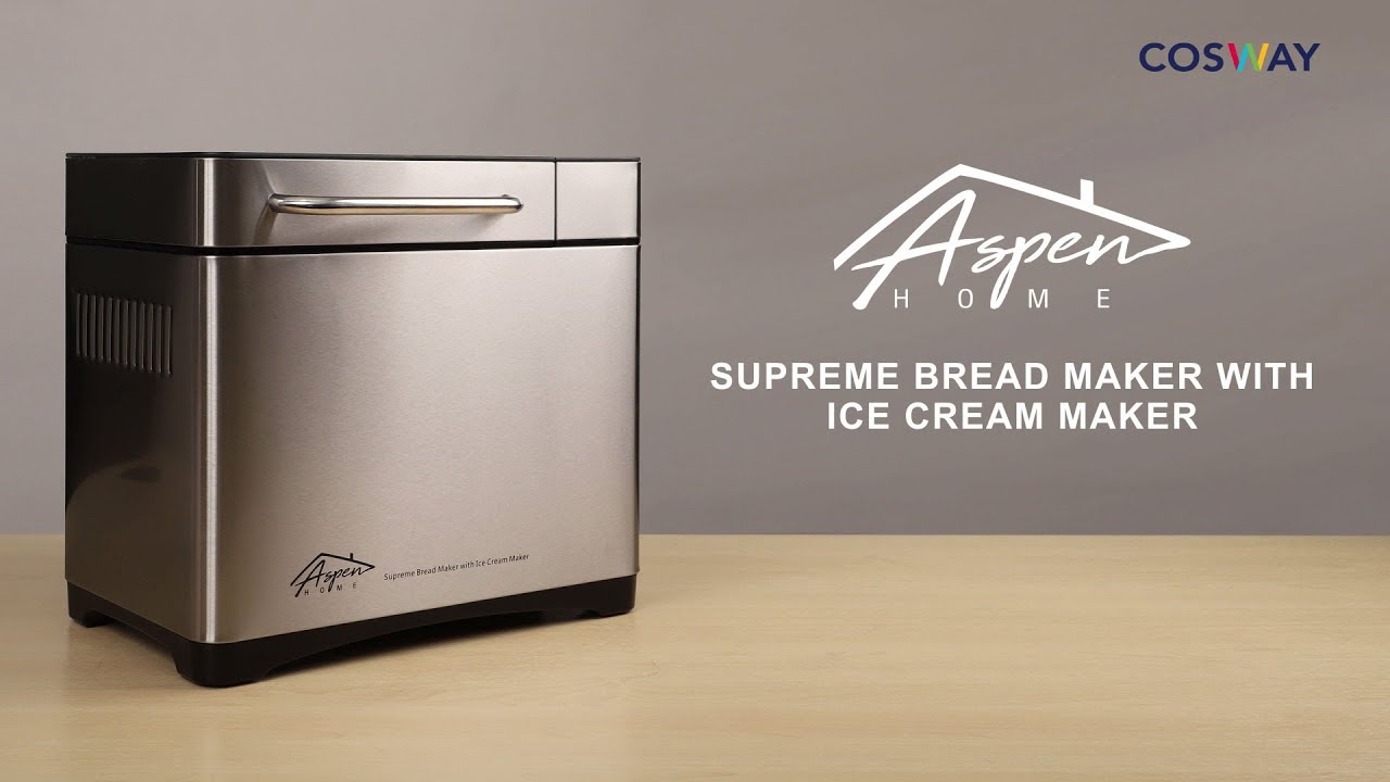 Aspen Home Supreme Bread Maker with Ice Cream Maker
