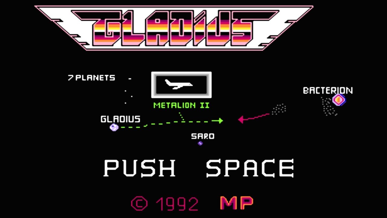 MSX2+「GLADIUS」/（グラディウス風）