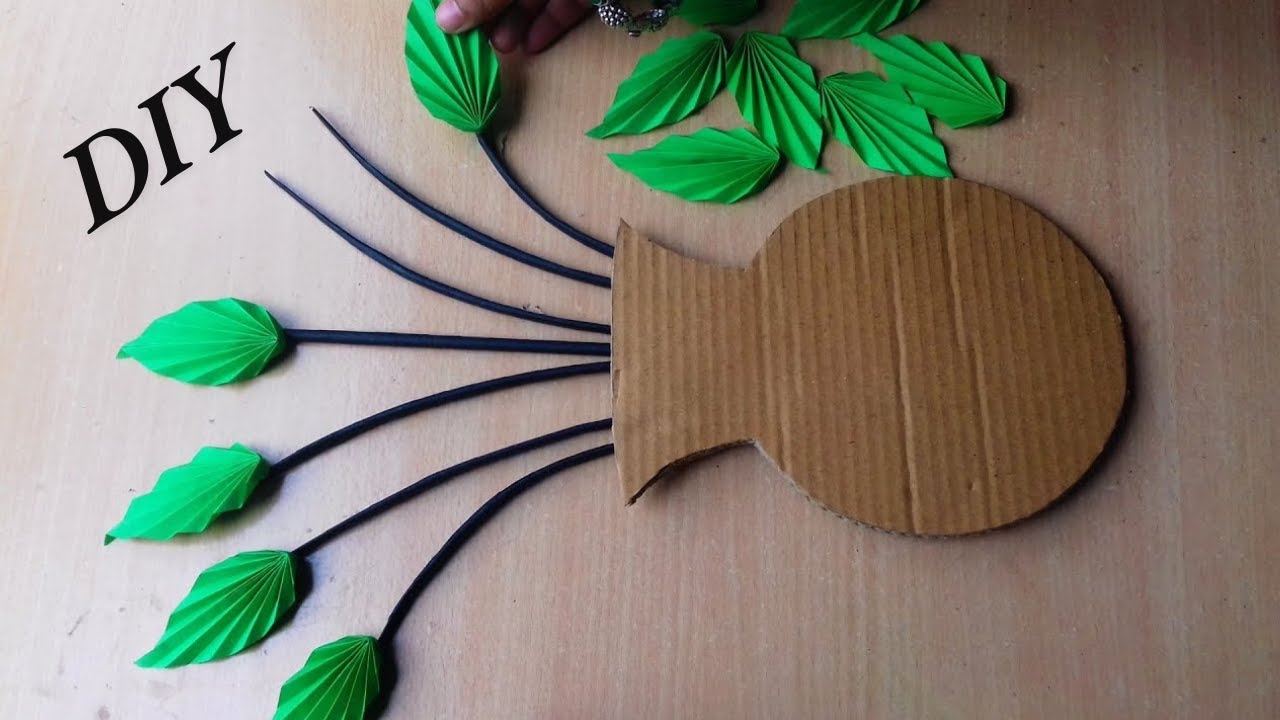 New! Easy Paper Wall Hanging Ideas   Flower Wall Hanging using A4 paper sheet   Paper Home Decor