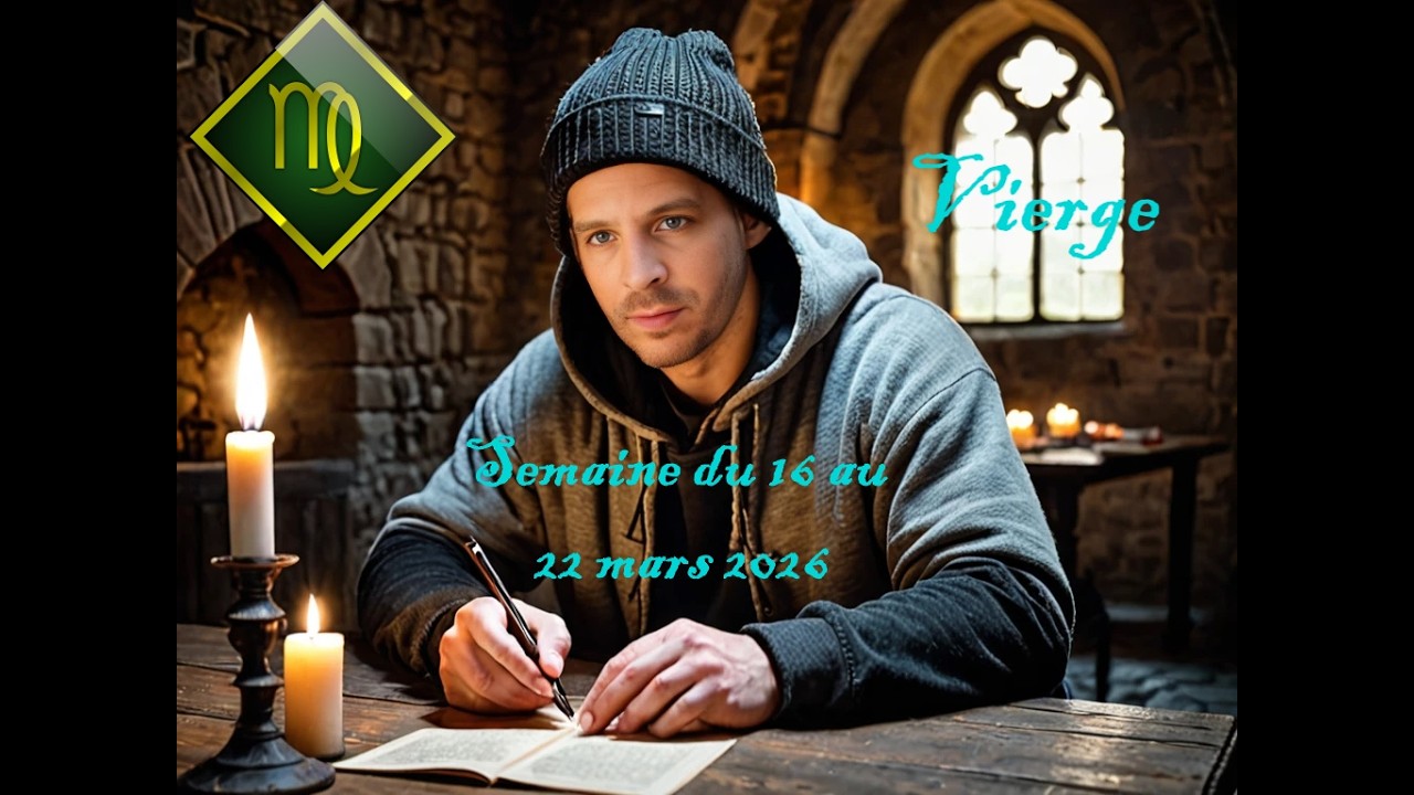Vierge 16 au 22 mars 2026 - Vous lâchez prise sur un déni, période de réflexion