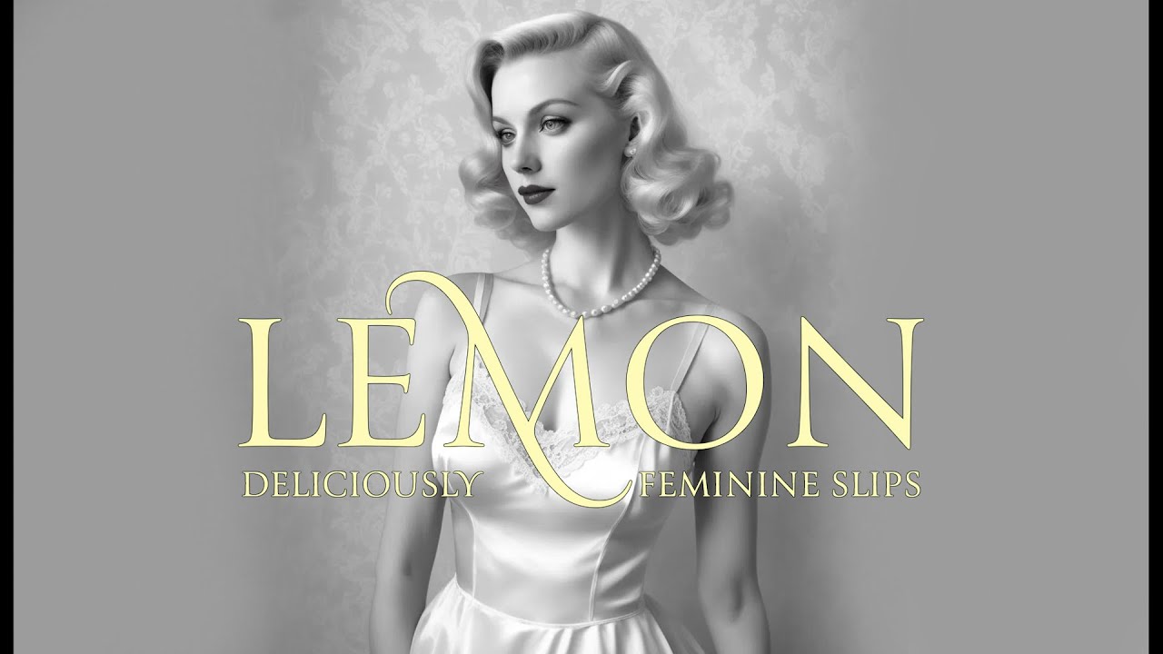 Vintage slip inspiration: pastel lemon yellow vintage nylon slips
