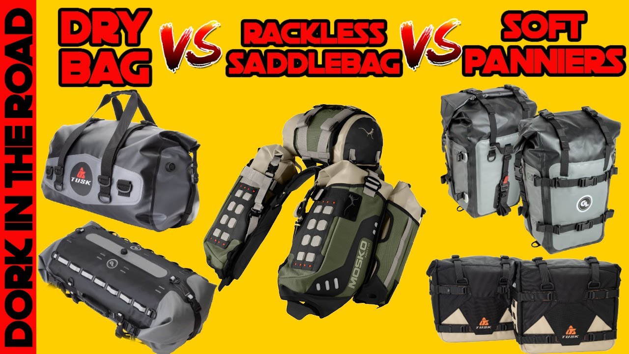 Rackless Saddlebags vs Soft Panniers vs Dry Bags: Motorcycle Soft Luggage 101