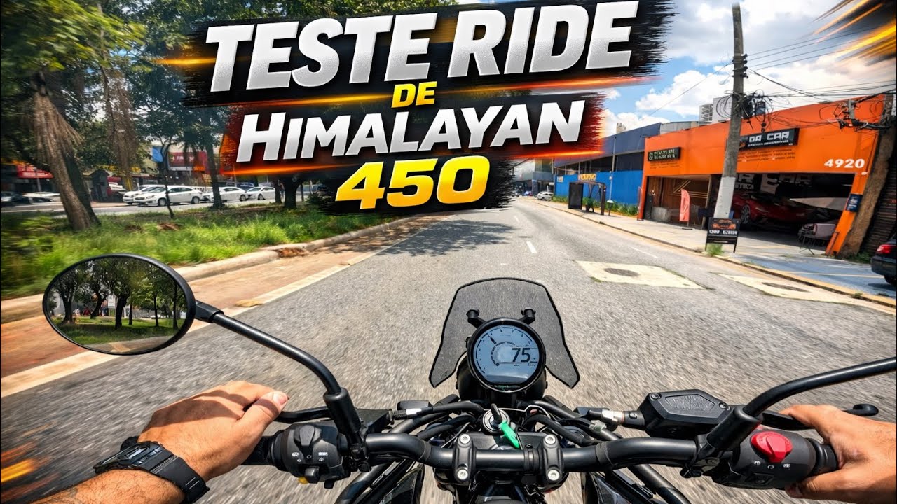 “TESTE RIDE DE HIMALAYAN 450” 🏍️🔥