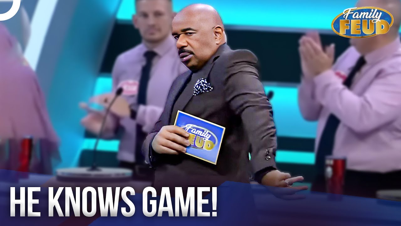 Steve Harvey Shows Off His Wrestling Skills! | Family Feud Classics