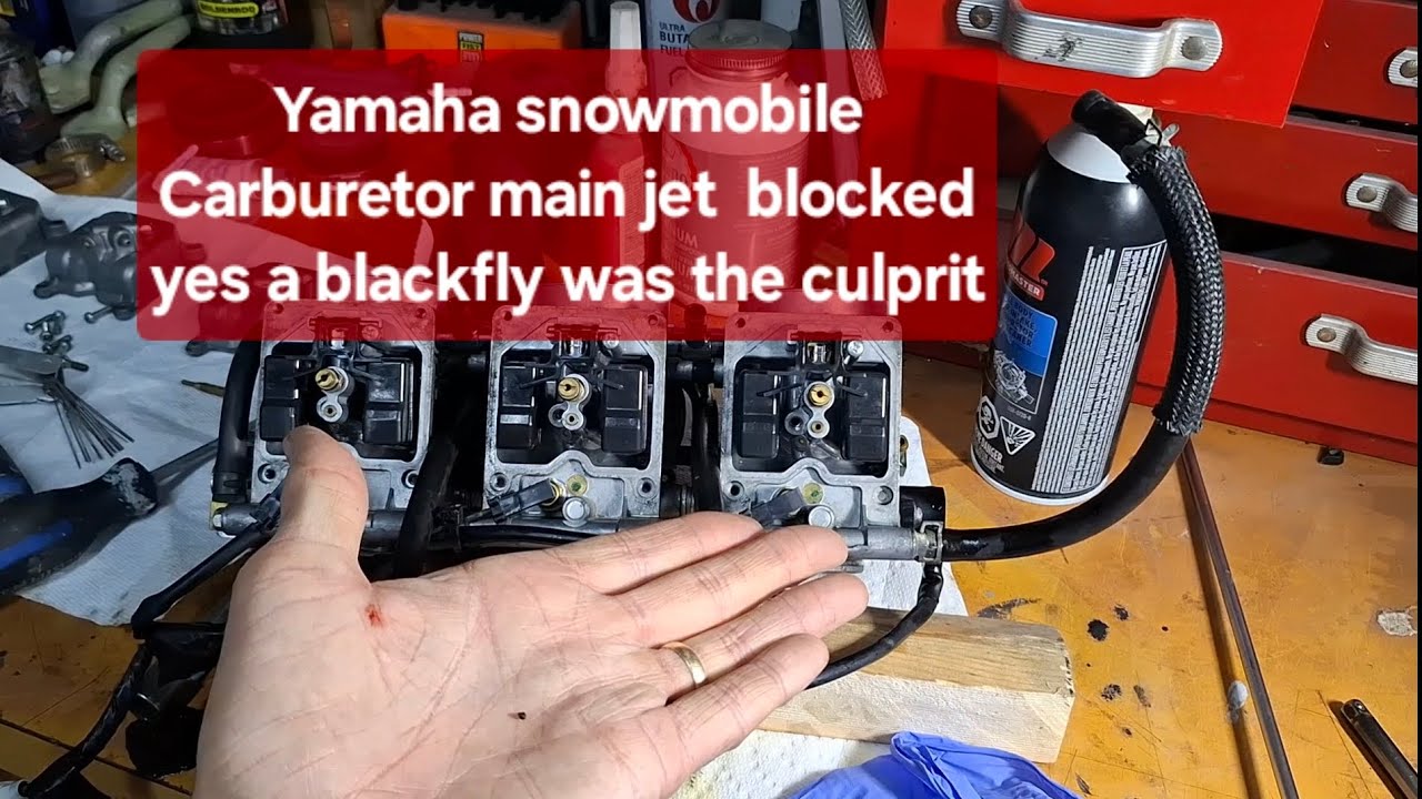 Yamaha sled running rough, low power , Yamaha Genisys carburetor cleaning