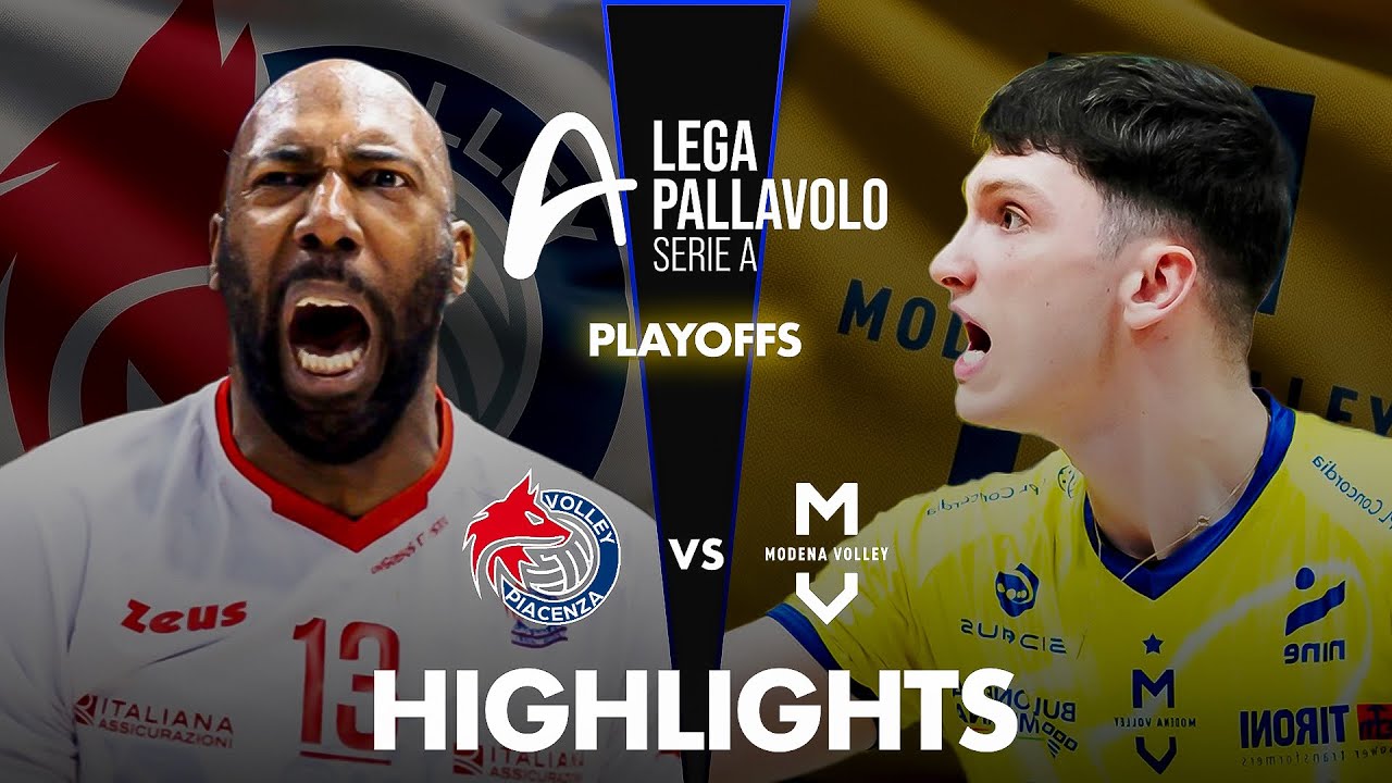 Piacenza vs Modena | Highlights | Italian Volleyball League Playoffs 2026 | Game 4