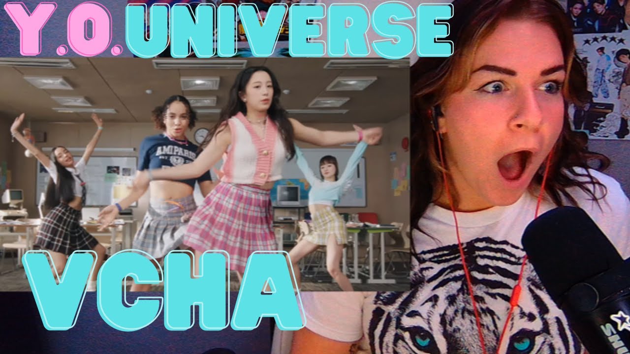 REACTING TO Vcha PRE-DEBUT SINGLE Y.O. Universe #kpop