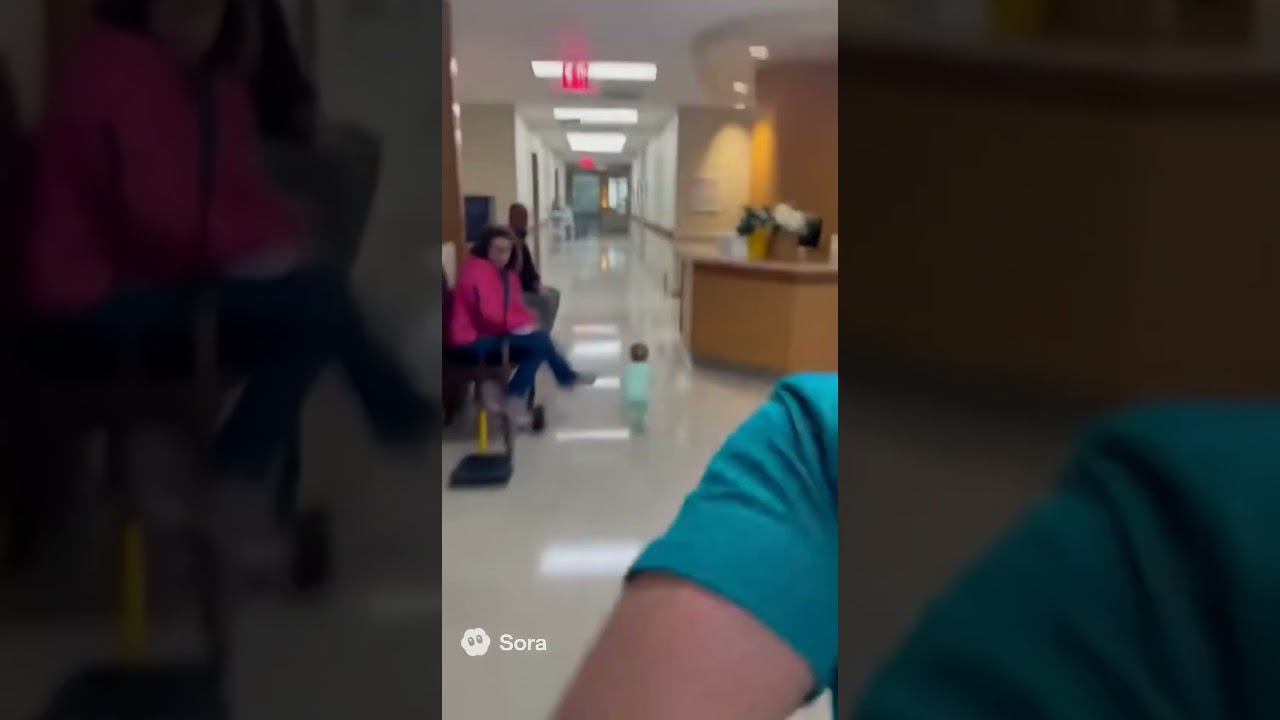 Baby Runs Away In Hospital - Sora AI