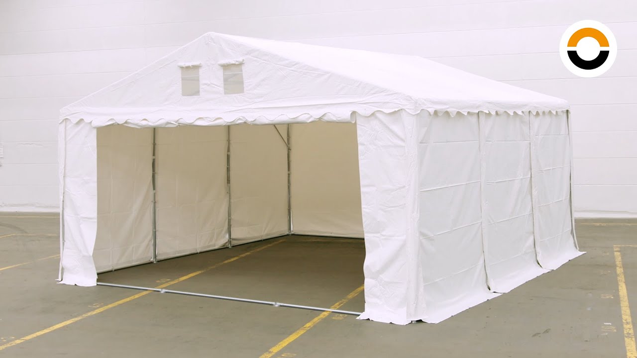 Lagerzelt 6x6m (PVC) - Aufbauanleitung (VARIO, Professional) | TOOLPORT