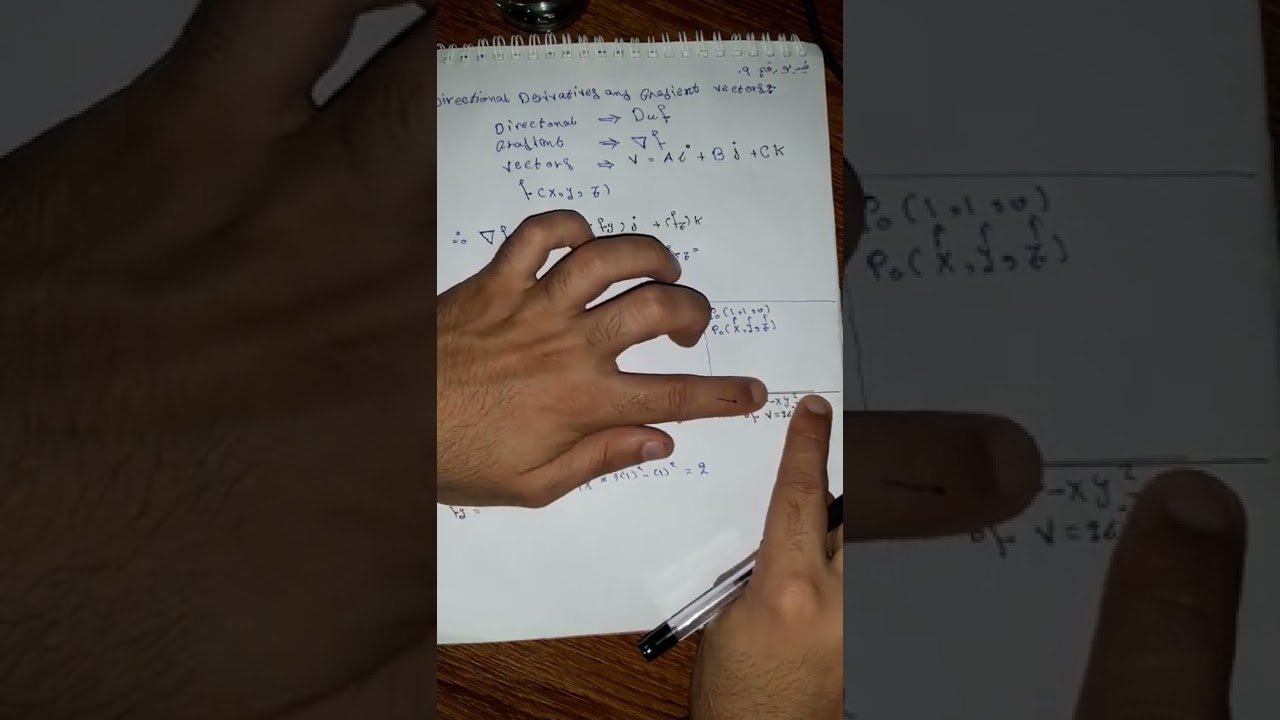 التفاضل و التكامل المتقدم الفصل الرابع /موضوع    Directional Derivatives and Gradient Vectors