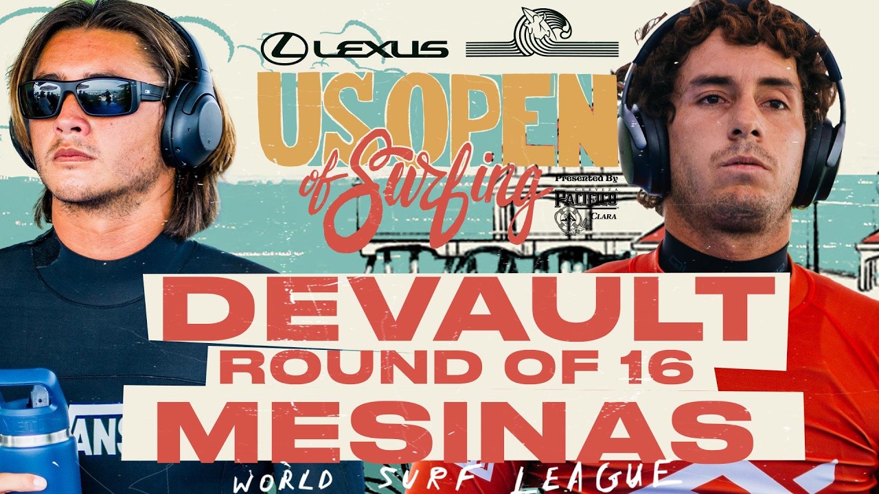 Lucca Mesinas vs Imaikalani deVault | Lexus US Open of Surfing pres by Pacifico 2026 - Round of 16