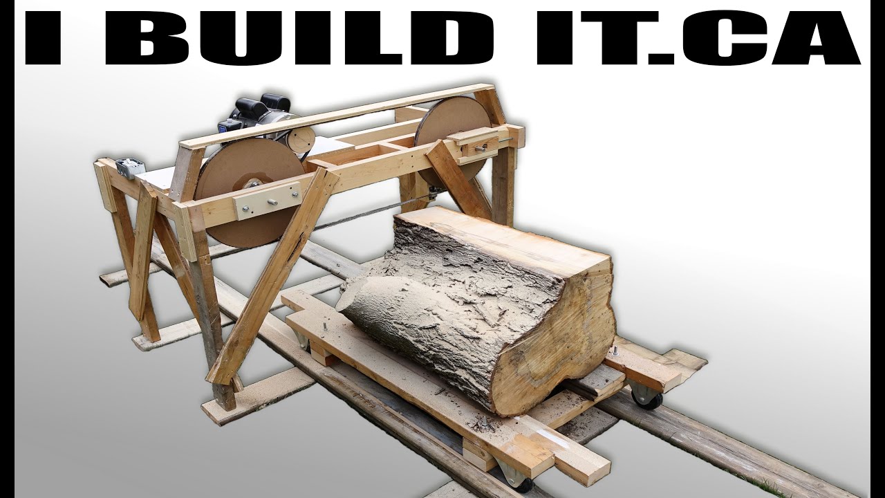 Making A Wooden Band Saw Mill From Scratch - Full Build