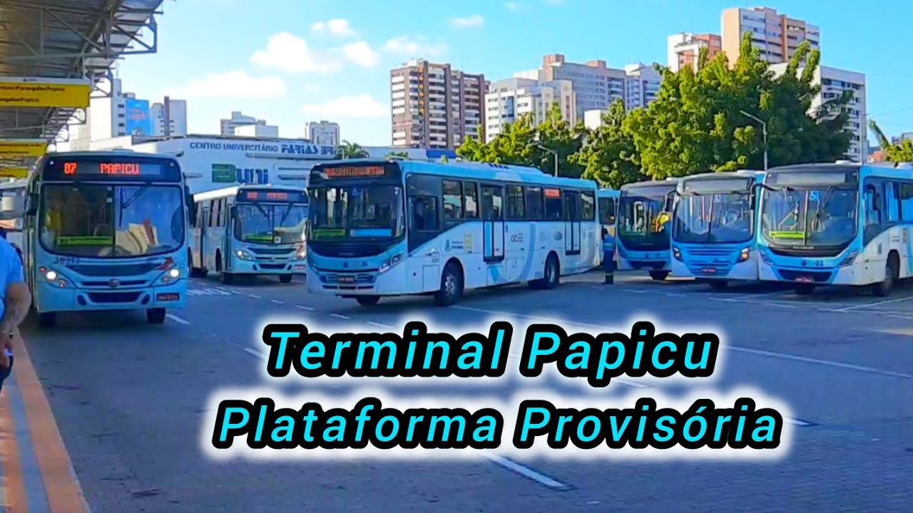 Terminal Papicu Plataforma Provisória Movimentação dos Ônibus #Busmaniaco