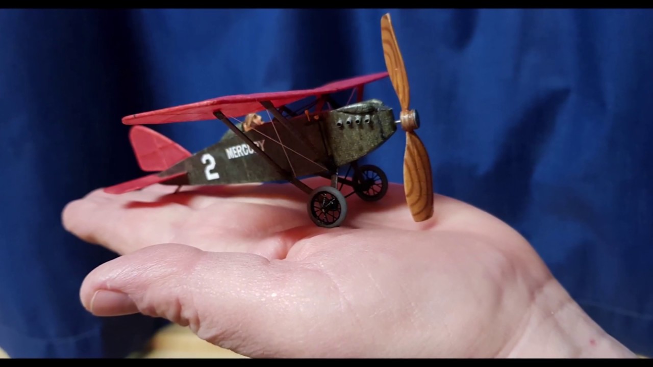 Rubber powered sub-pistachio Waterman Gossling in flight