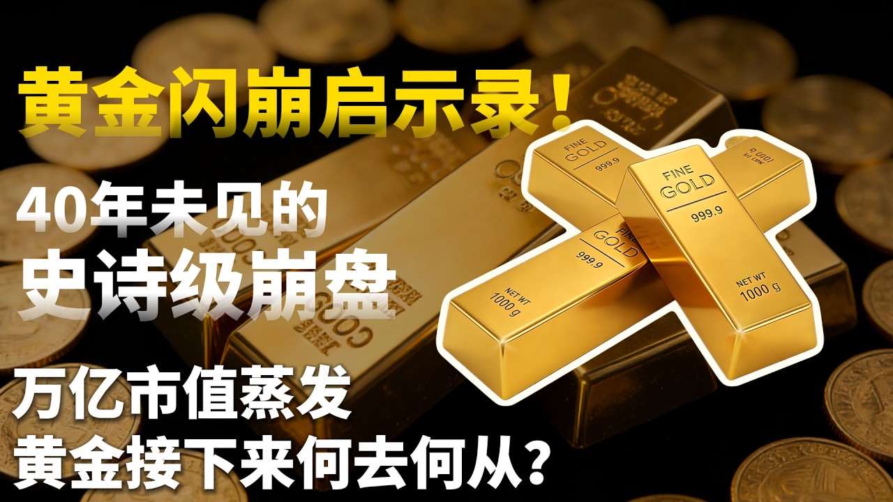 深度复盘：黄金闪崩启示录！40年未见的史诗级崩盘，万亿市值蒸发，黄金接下来何去何从？#黄金#白银