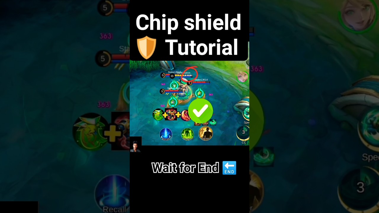 Chip Shield Tutorial mobile legends #tutorial #shorts #ml2b