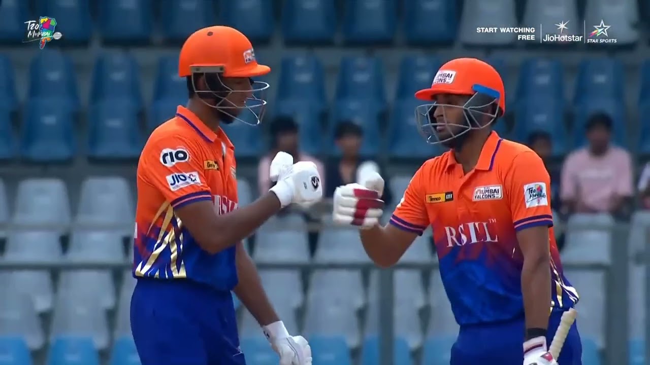 Shreyas iyer  SoBo Mumbai Falcons stay unbeaten topple Dude's Triumph Knights MNE | Highlights