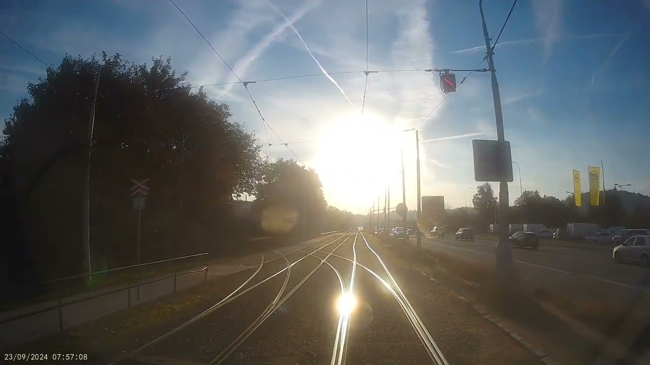 Linka 10 - 2x ČKD Tatra T3P [TRAM Camera] : Rakovecká ---- Novolíšeňská