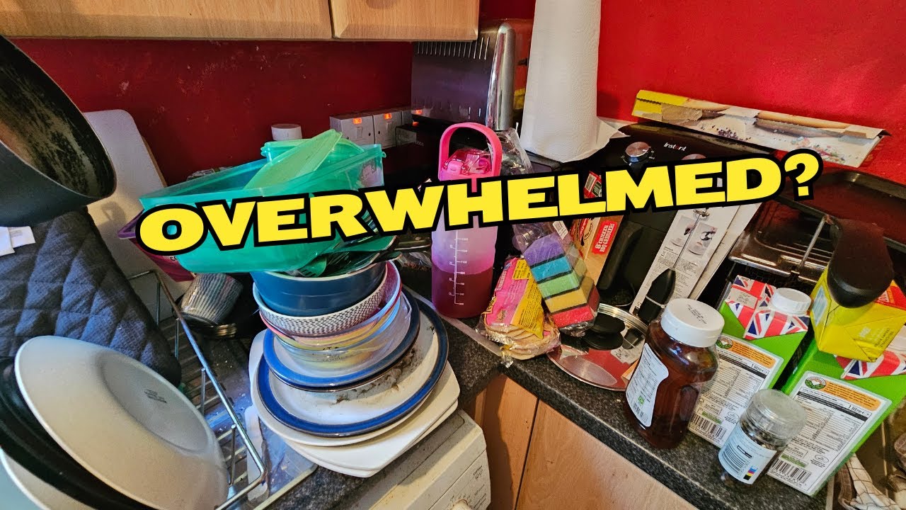 How to Clean When You’re Overwhelmed – Cluttered Kitchen