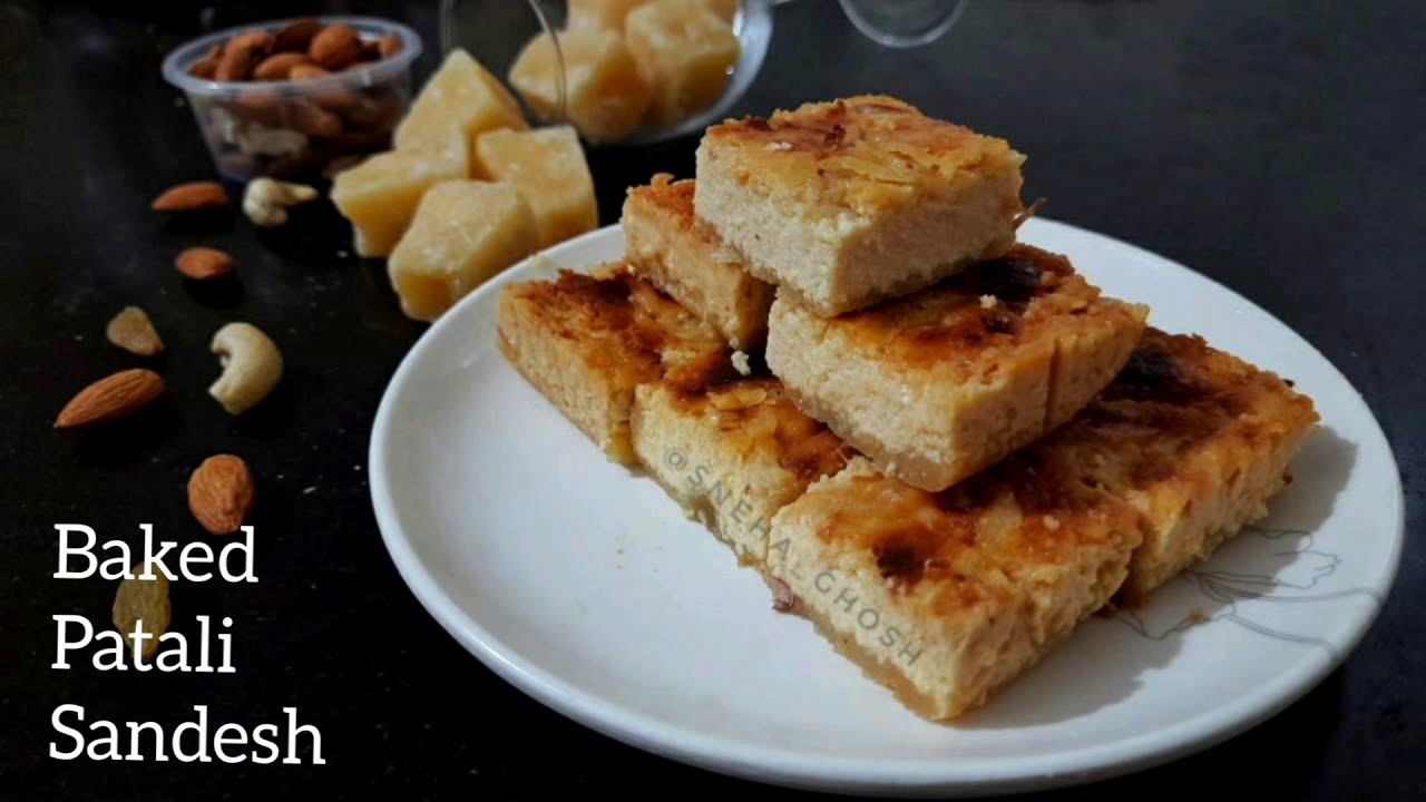 Baked Patali Sandesh Recipe
