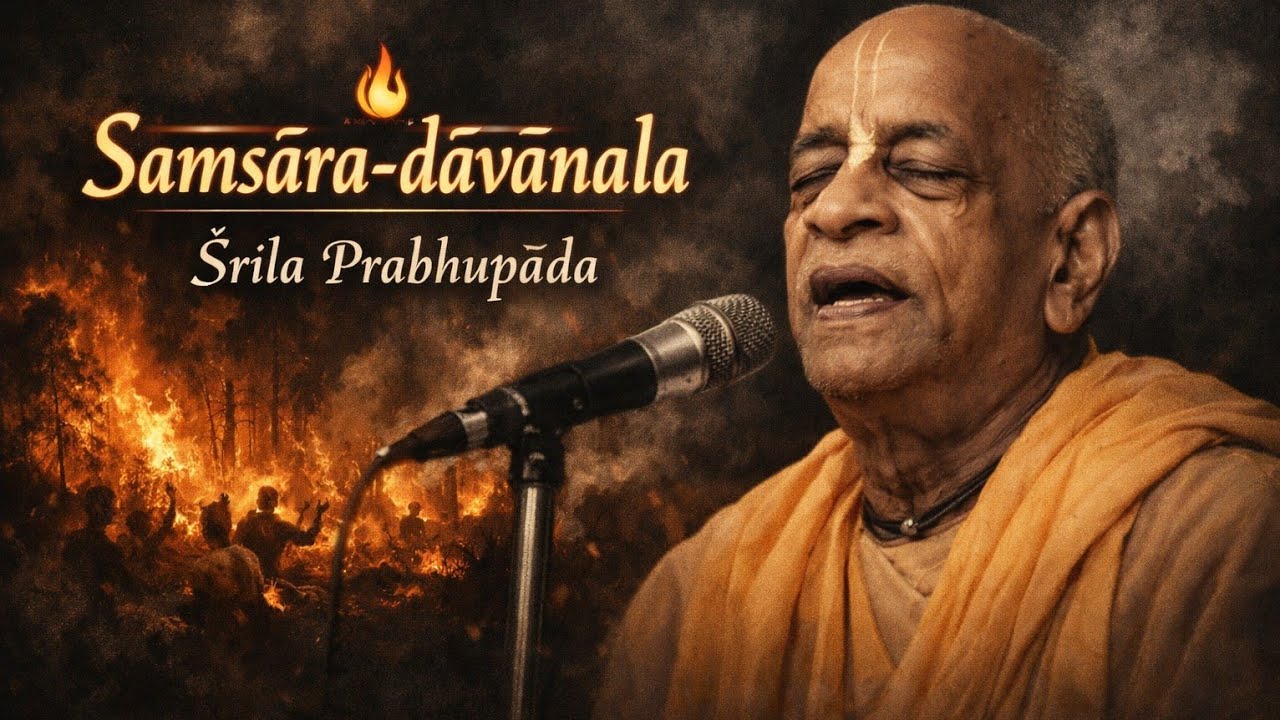 Saṁsāra-dāvānala | Śrīla Prabhupāda sings