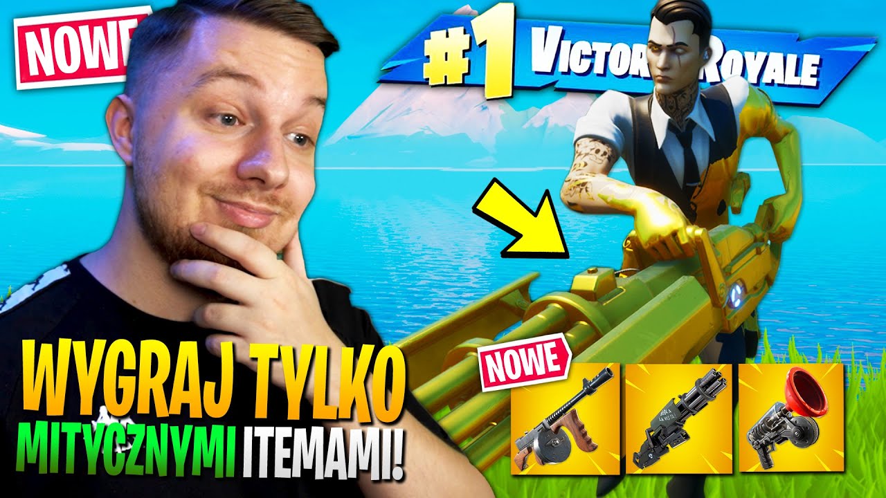 Wygraj TYLKO MITYCZNYMI rzeczami CHALLENGE w Fortnite ... (mega trudne!)