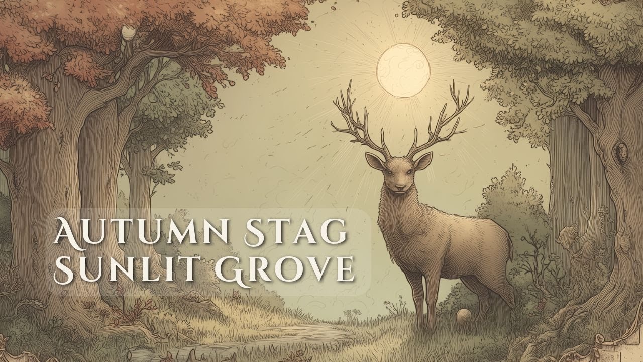 Gentle Celtic Fantasy Music for Autumn Reflection – The Stag of the Sunlit Grove