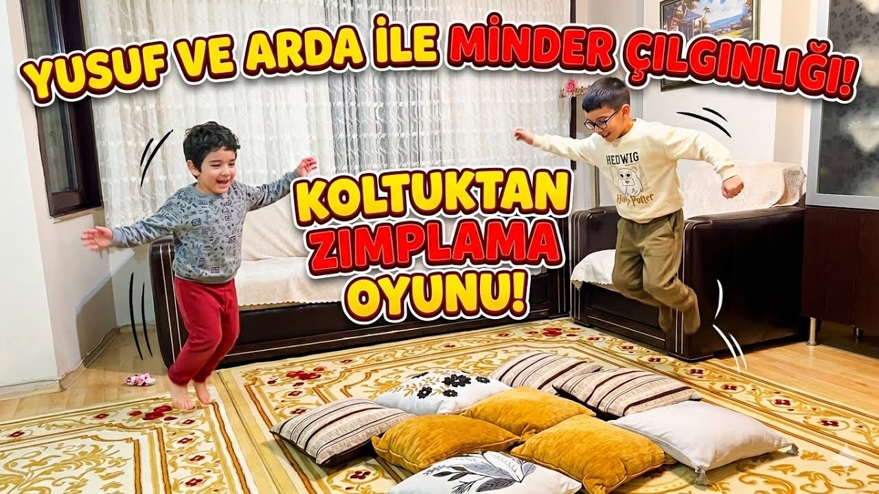 Arda ve Yusuf Koltuktan Zıplama Yarışında! 😱 Kim Kazandı?