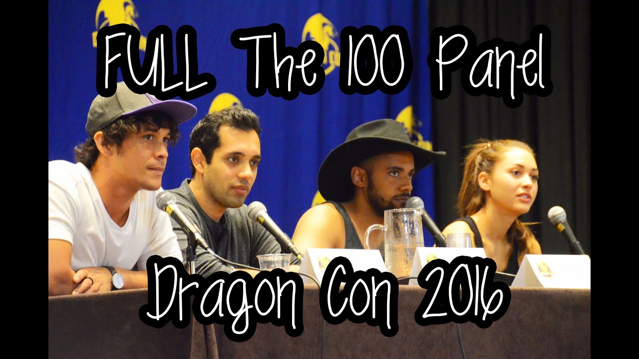 The 100 Cast Panel - Bob Morley, Lindsey Morgan, Sachin Sahel and Jarod Joseph - Dragon Con 2016