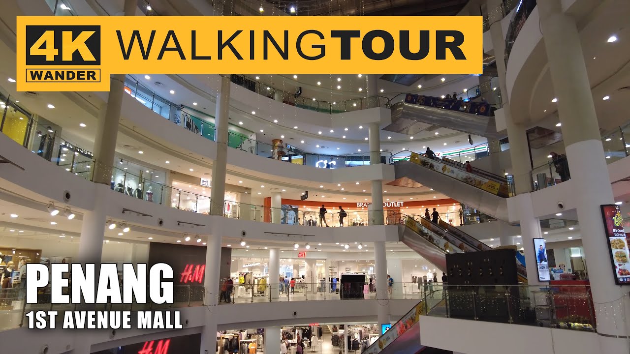 1st Avenue Mall Walking Tour in Penang, Malaysia (4K 60fps)