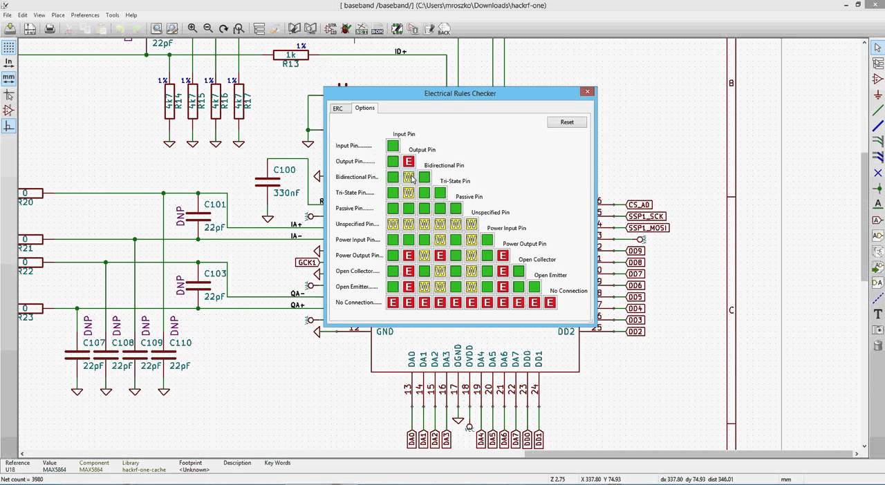 KiCad Eeschema ERC
