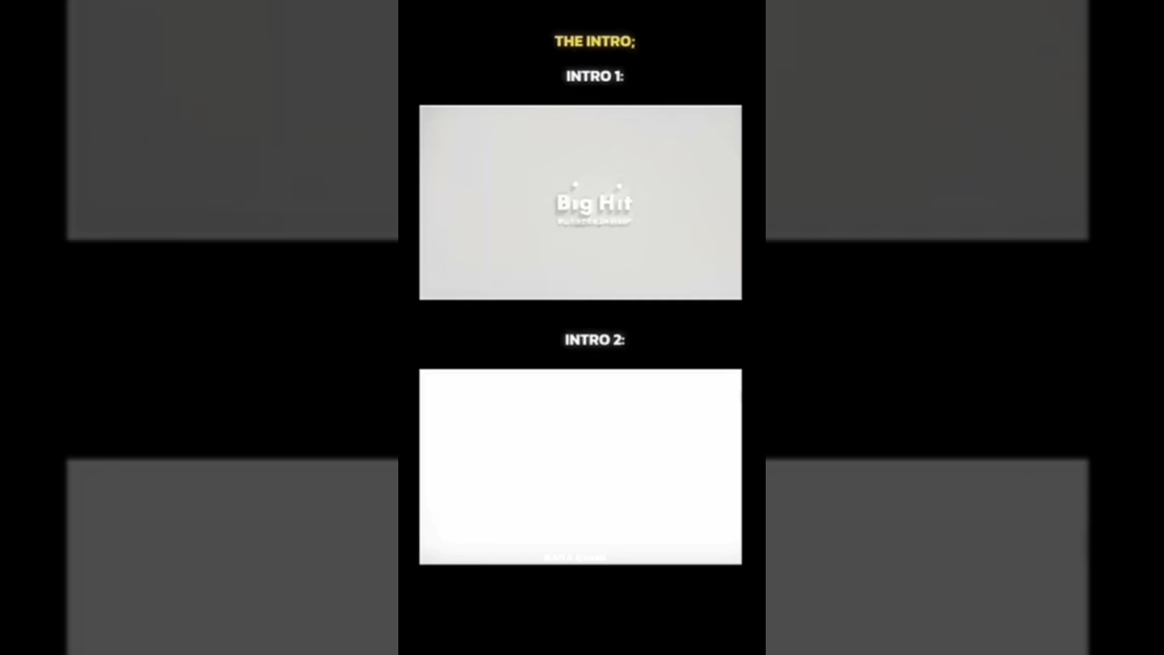 Only ARMYS know this two intros 💀